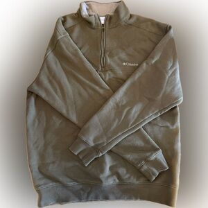 Columbia Men's Zip-Up Sweater in Olive